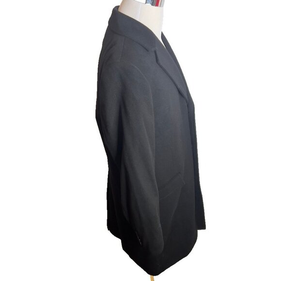 J.Crew $548 Mens Ludlow Top coat Wool Blend in Black 46L BS469 - Picture 5 of 10